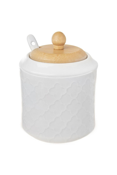 shumee Sugar bowl with spoon, white porcelain, WHITELINE, 350 ml