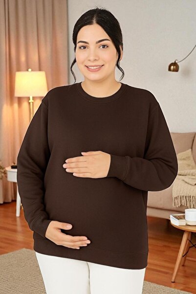 DM DOLCE MORE سويت شيرت مطبوع للحوامل