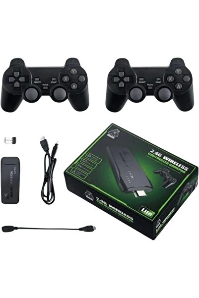 Genel Markalar Gaming Atari 2.4g Uyumlu Kablosuz Çift Kol Atari Retro 20000 O...