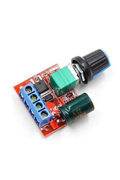 Genel Markalar 5V 35V 5A Mini DC Motor Sürücü Hız Kontrol Devresi 0-100 Pot K...