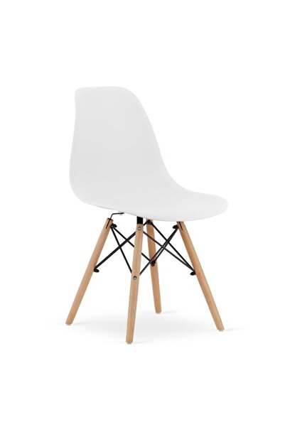 Mercaton Scaun stil scandinav, Mercaton, Osaka, PP, lemn, alb, 46x54x81 cm