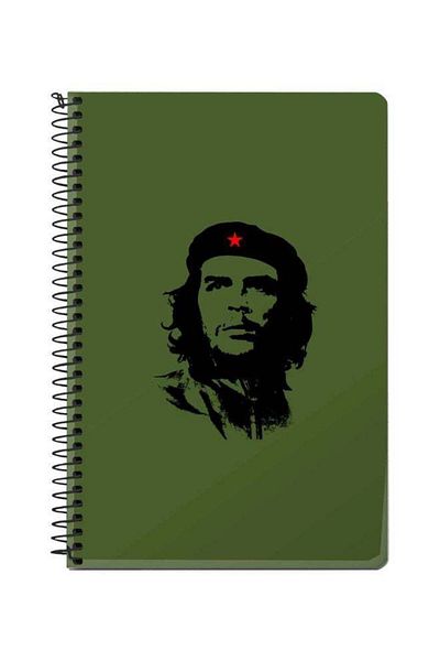 Stylizedd Che Guevara Printed A5 Spiral Notebook Green/Black/Red
