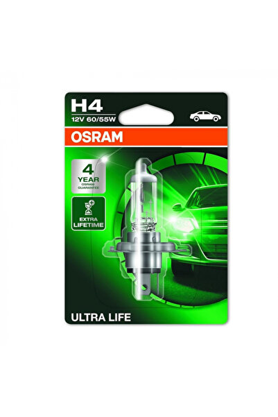 Osram Bec halogen H4 12V 60/55W Osram, blister Ultra Life, 1 bucată