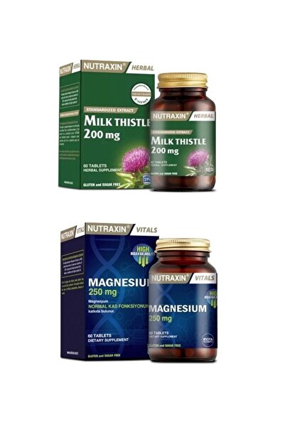 Nutraxin Milk Thistle 60 Tablet+magnesium Citrate 250mg 60 Tablet