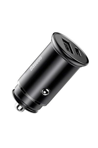 Baseus Fast 30W Dual USB PD Car Charger – Black Edition for Vehicles