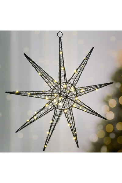 shumee Black luminous star 50 LED pendant 50 cm