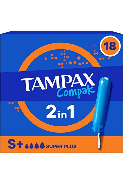 TAMPAX Tampon Compak Super Plus, 18 Adet