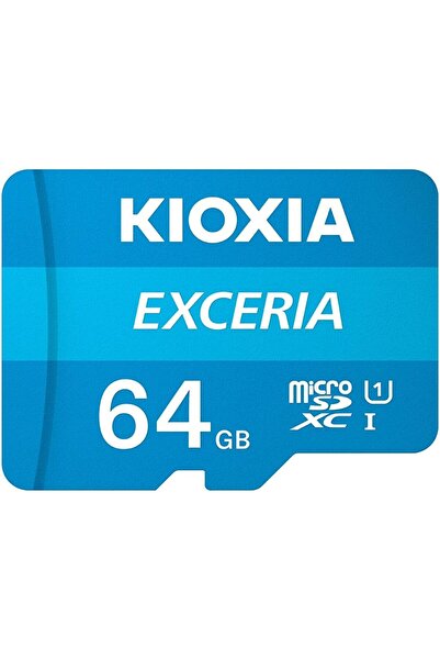 KIOXIA EXCERIA 64GB microSDXC Kart – UHS-I, R100MB/s okuma