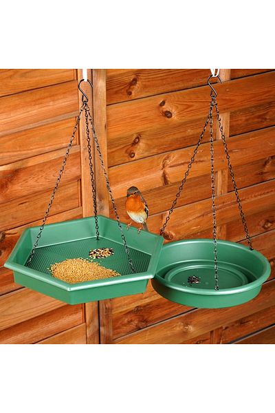 IPAE PROGARDEN Bird feeder with waterer 2 pcs.