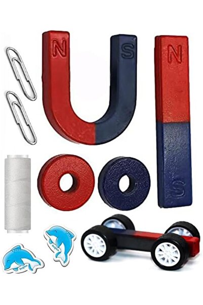 Hepta Collection Artlantis Mıknatıs Seti 10 Parça 1 Paket Deney Malzemesi Okul Projeleri İçin Manyetik U I Araba H...