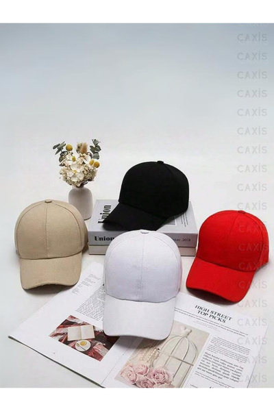 caxis Sports Hat Unisex 4 Pieces Adjustable with Back Velcro