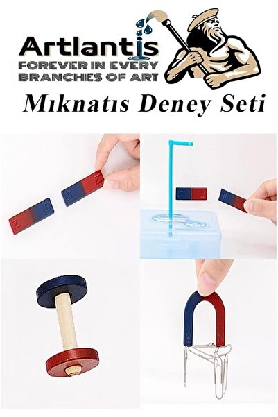 Hepta Collection Artlantis Mıknatıs Seti 10 Parça 1 Paket Deney Malzemesi Okul Projeleri İçin Manyetik U I Araba H...