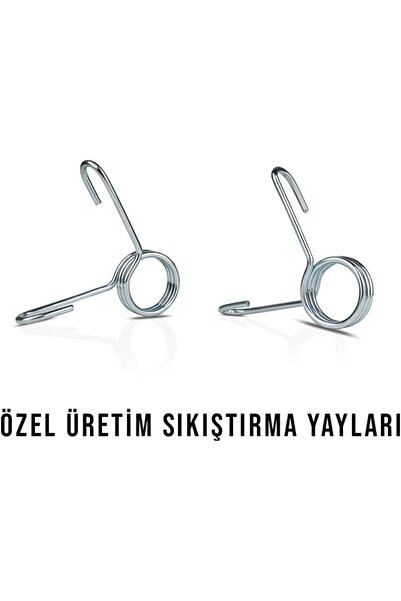 Genel Markalar ECGSPOR 2 Adet Kıskaçlı Çelik Plaka Sıkıştırma Yayı