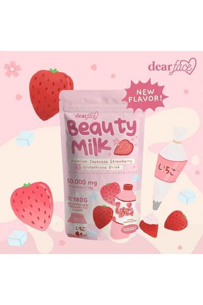 DEARS Dear Face Beauty Milk Premium Japanese Strawberry Glutathione Drink