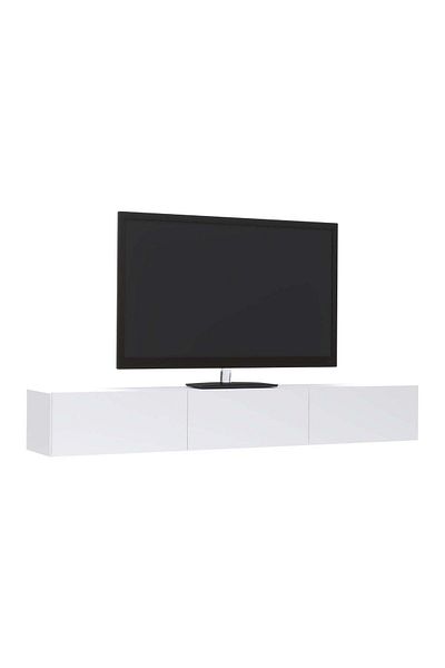 haaus Comoda TV Elba, Alb, 180 x 30 x 25 cm