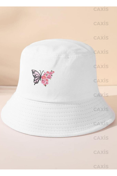 caxis Summer Bucket Butterfly printed Bucket Hat 56-58 CM