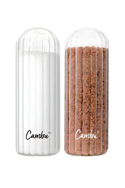 Cambu مجموعة ملح بوروسيليكات مكونة من قطعتين