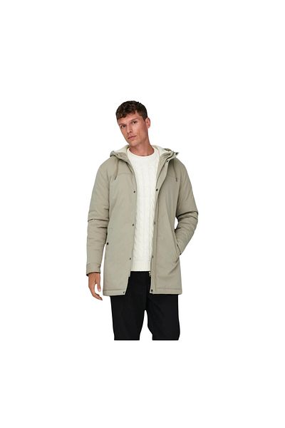 ONLY Men's Parka Light Khaki22025690