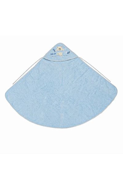 divendi-ro Baby towel, baby, cotton, teddy bear with hood, size 1x1m, blue