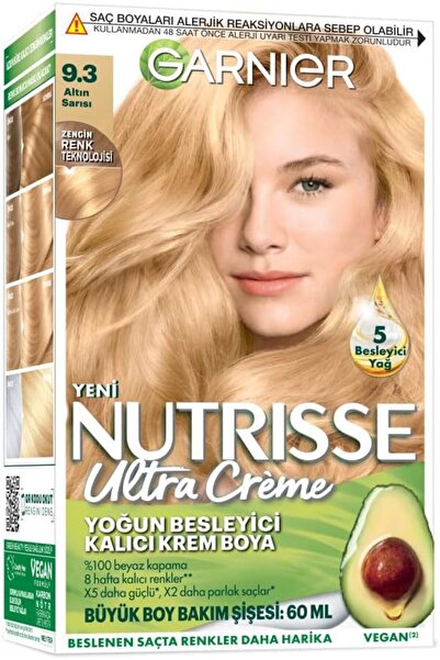 Nutrisse Yoğun Besleyici Kalıcı Krem Saç Boyası 9.3 Altın Sarısı