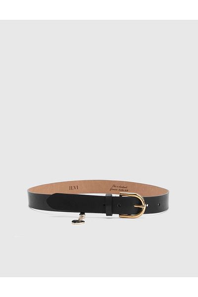 İLVİ Carles Women's Belt Black Genuine Crocodile Leather