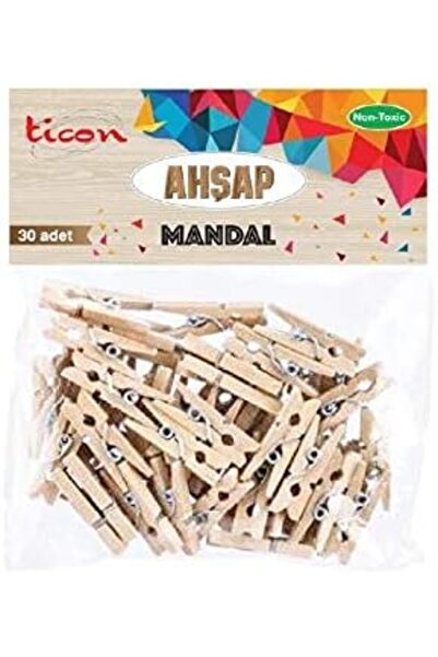 Hepta Collection مجموعة تيكون من المسامير الخشبية صغيرة الحجم مكونة من 30 قطعة