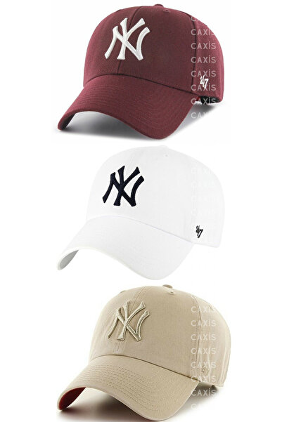 caxis Sports Ny Hat Unisex 3-Piece Set Back Velcro Adjustable