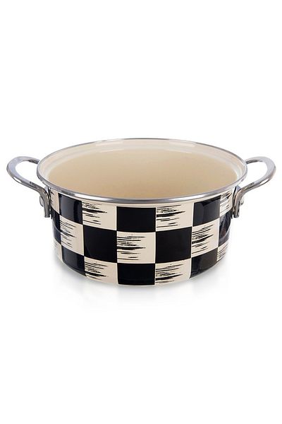 shumee CHECKERBOARD enameled pot 20 cm, 2.2 l