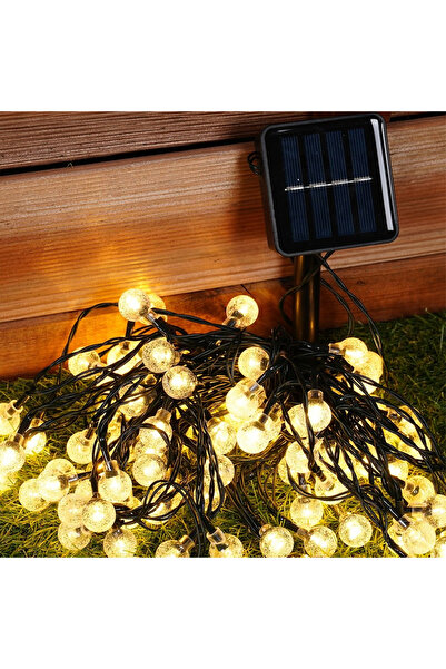 shumee Șnur luminos solar LED pentru grădină 10m 100 buc
