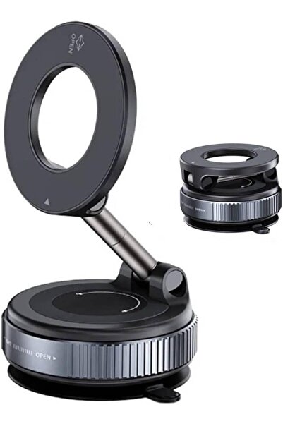 Hype Store Magnetic Car Phone Holder Vacuum Folding Mirror-Glass-Car Magnetic...