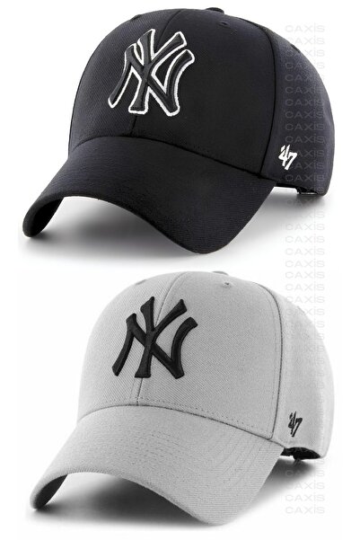 caxis Pălărie Sport Ny Set unisex de 2 piese cu velcro pe spate reglabil