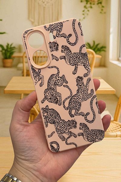 Vip Case Redmi̇ 13C-Leopard Pattern Launch Camera Protected Soft Silicone Rubber Kılı277