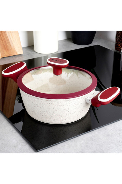 shumee TERRESTRIAL granite pot with glass lid 20 cm, 2.2 l