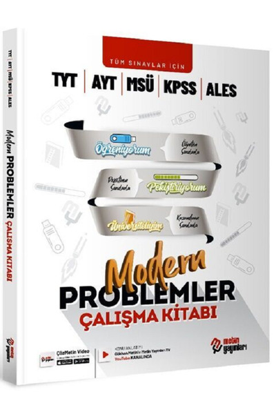 Efsane Yayınları Metin Yay. TYT Modern Problemler Çalışma Kitabı / TYT - AYT - MSÜ - KPSS - ALES Video Çözüm