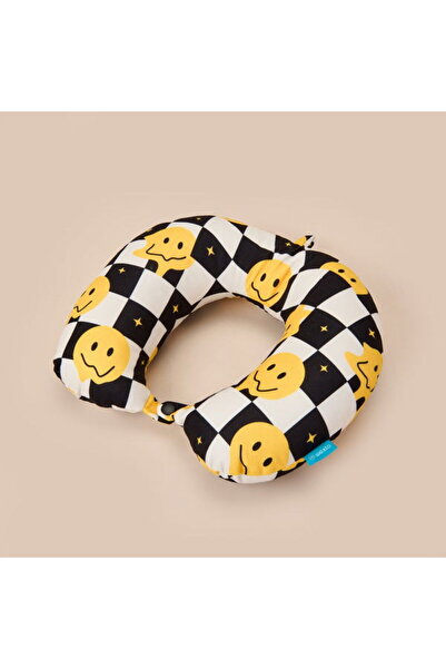 Wexta Dama Desenli Seyahat Boyun Yastığı - Renkli - 28,5x30 cm