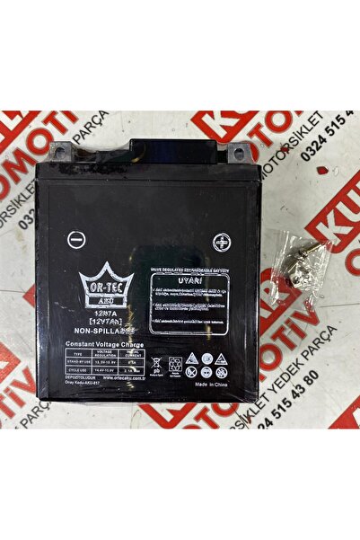 ORTEC 12N7A Motosiklet Aküsü (12V7Ah) 2025 Tarihli
