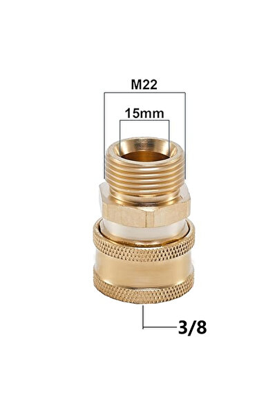 Choice7 Dark Khaki Tool Daily Pressure Washer Adapter Set Quick Connect Fitti...
