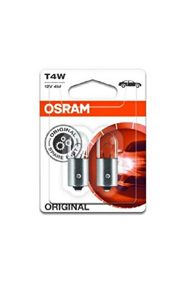 Osram Σετ 2 λαμπτήρων T4W 12V Original Blister