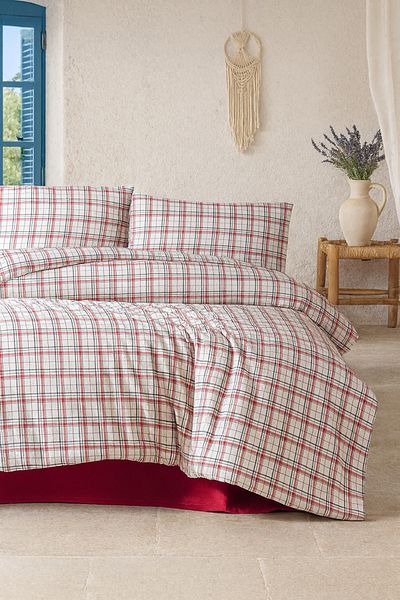 Evimcim Duvet Cover Set Double - 200X220 Duvet Cover, 220X240 Sheet, 2 Pieces 50X70 Pillowcases
