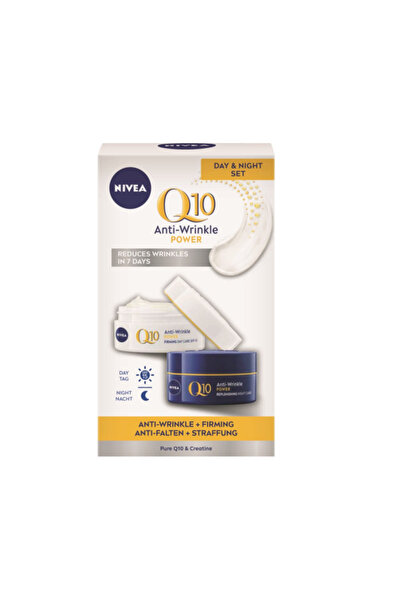 NIVEA Crema anti-rid Q10 plus zi&noapte 2x50ml