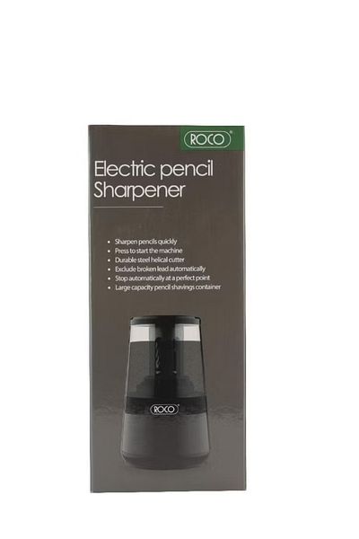 Roco Electric Single Hole Sharpener – Black Efficient and Compact