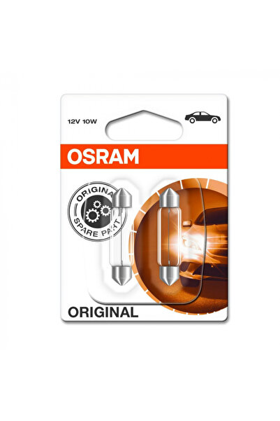 Osram Set 2 Becuri 12V C10W, Original Blister,