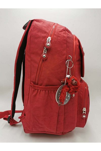 Çanta Trend Unisex Red Large Volume Backpack