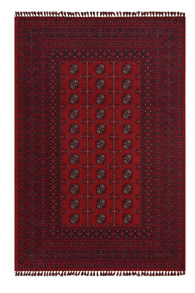 KASHE HALI 9133 Antik / Yıkanabilir Kilim / Kırmızı / Akrilik / Afgan Tarzı Kilim