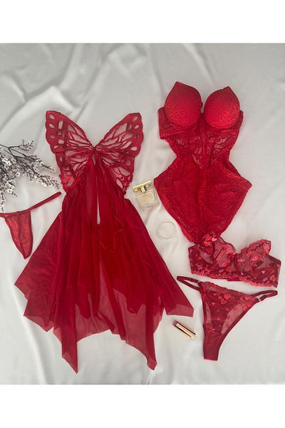 MH Moony Homewears Azur 5-Piece Nightwear Underwear Set