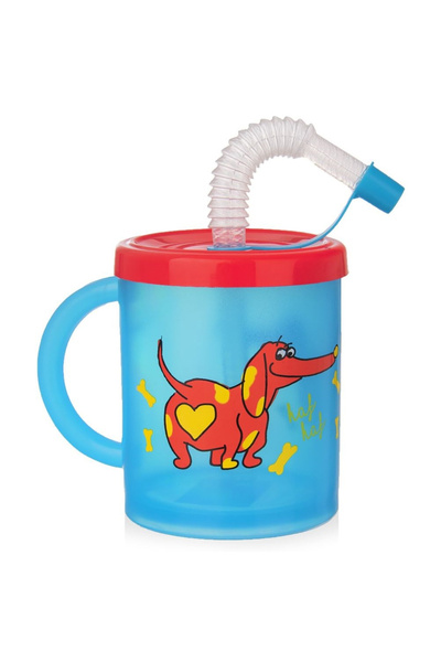 shumee Children's mug with straw dog 260 ml