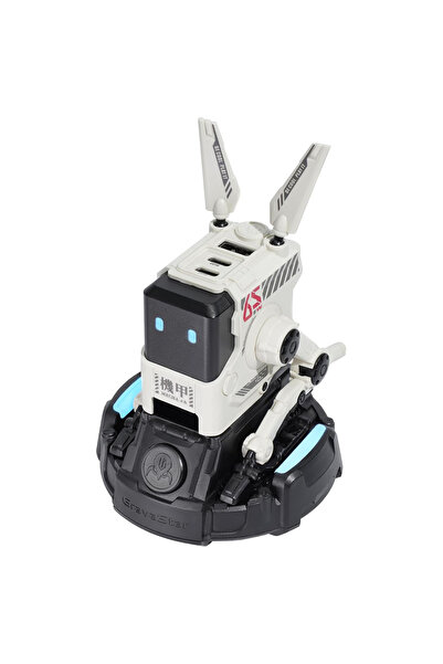 Gravastar Alpha65 Robot Figürlü 65W Hızlı Şarj Adaptörü ve Şarj Standı, Beyaz