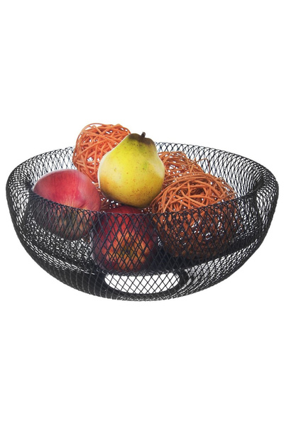 shumee RADKA black metal fruit basket
