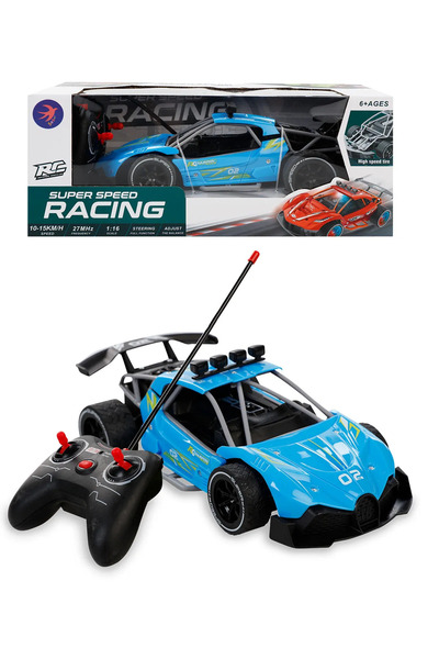 ACAR Seher Mavi Uzaktan Kumandalı Şarjlı 1:16 Araba CD8208A