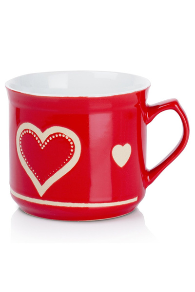 shumee 650ml heart-shaped ceramic mug